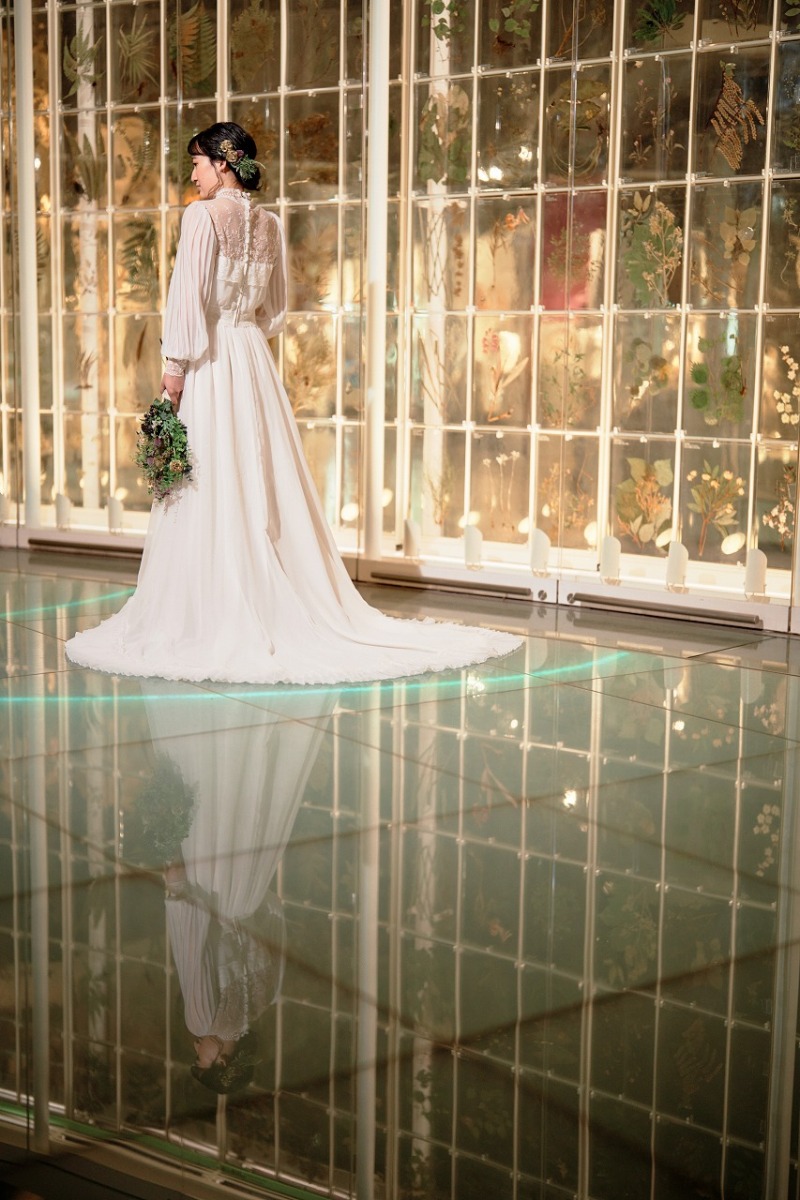 長袖のヴィンテージドレス