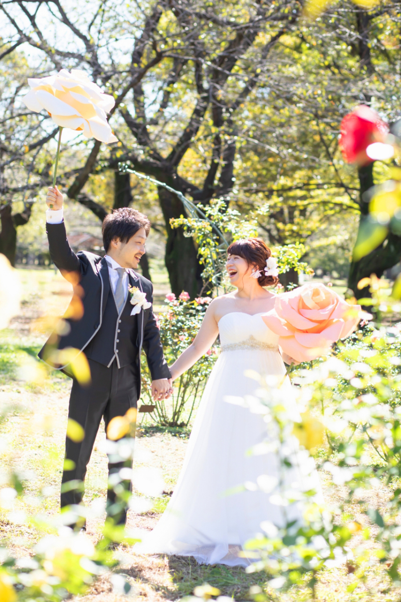 お二人お揃いのビックフラワー！