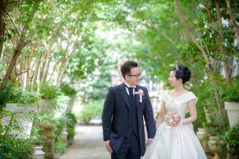 緑いっぱいのお庭で