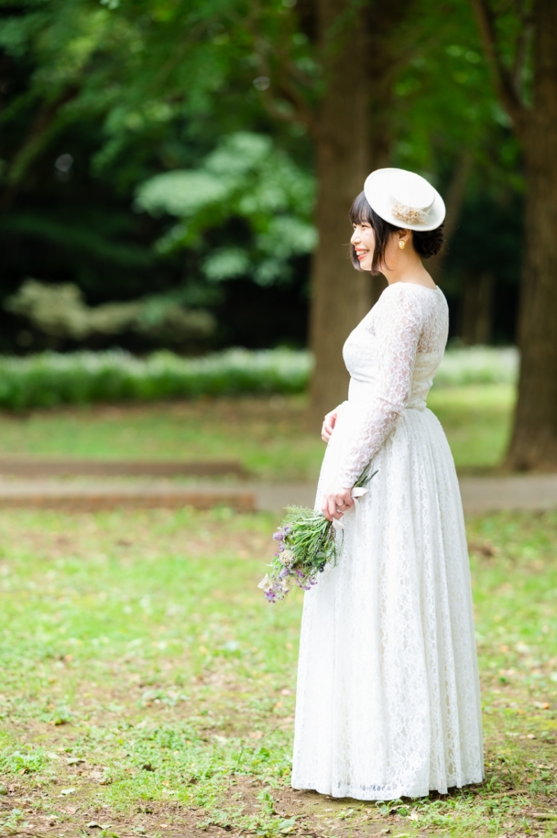 お気に入りのヴィンテージドレスで