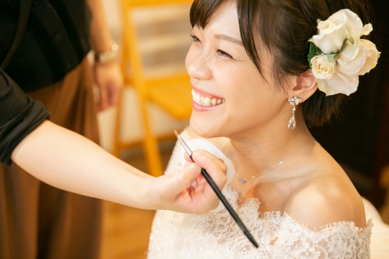 メイクシーンからしっかり撮影