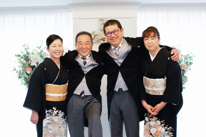 お父様お母様の4ショット!