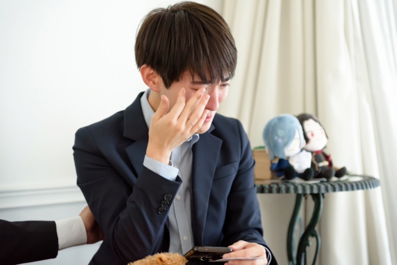 ご友人もうれし泣き