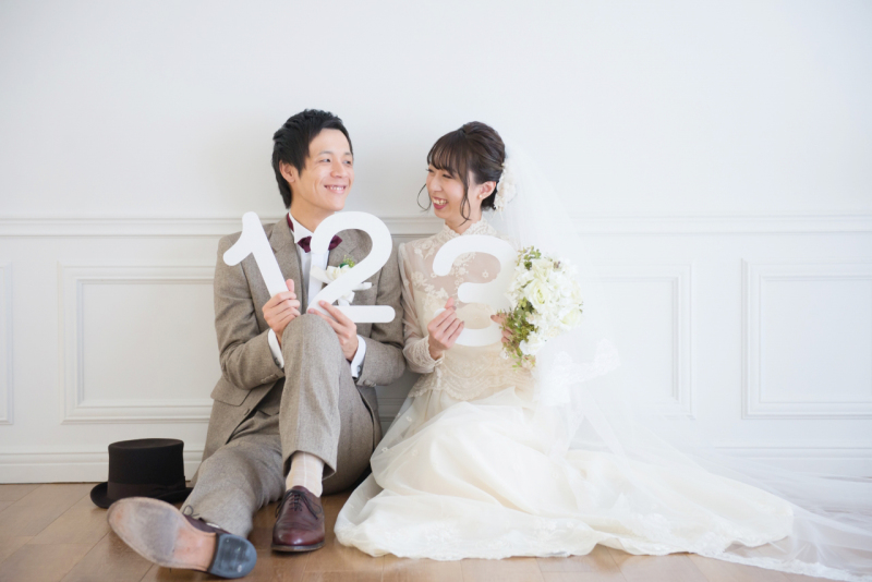 撮影日の数字パネルをもって