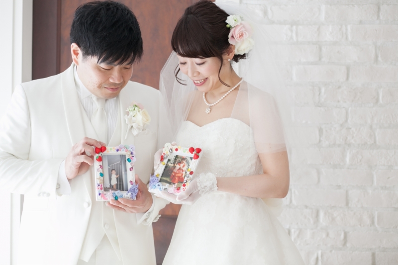 小さなころの写真と一緒に