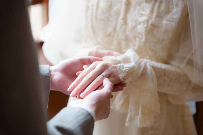 指輪交換シーン