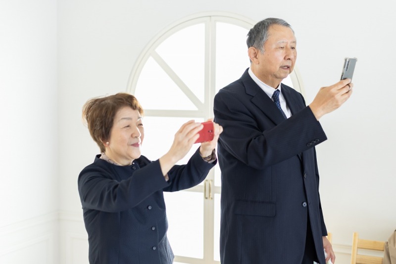 お父さまお母さまもしっかり撮影!