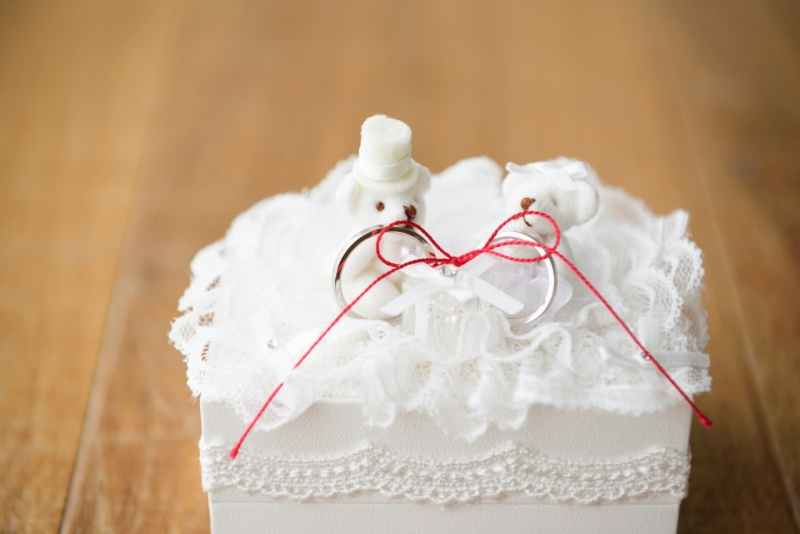 とってもかわいいリングピロー