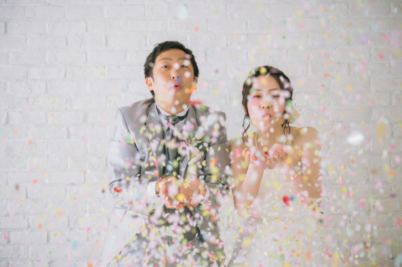コンフィッティ撮影楽しい！