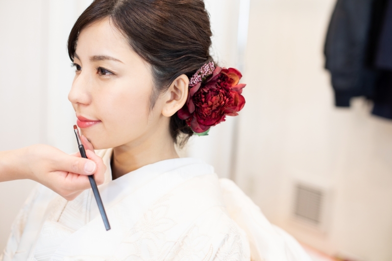 前撮りでスタジオ和装撮影！