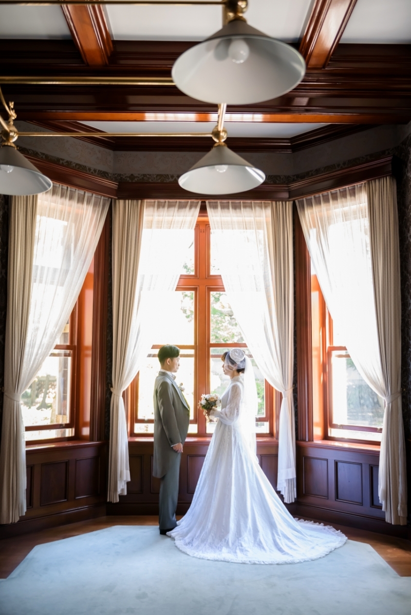 洋館ならではの大きな窓