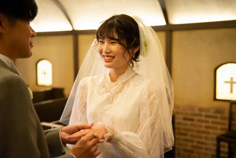 指輪交換シーン