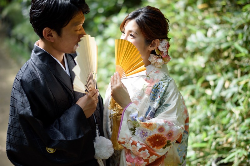 秋のロケーション撮影は緑がいっぱい！