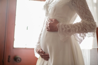 マタニティフォトも兼ねたカットもしていただくことができました。