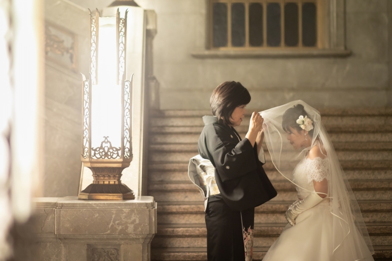 お母様にベールダウン