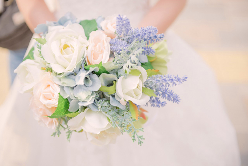 花嫁様の手作りブーケ