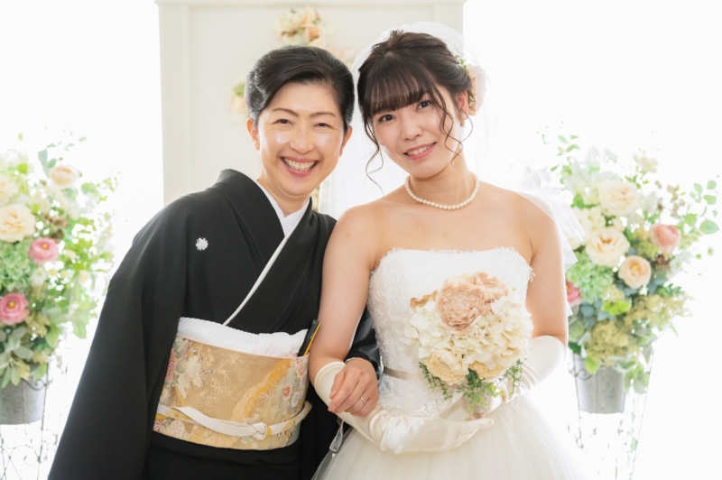 お母様とツーショット