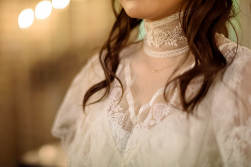 ドレスが本当に気に入っていて、当日脱いでしまうのがもったいないと思うくらいでした