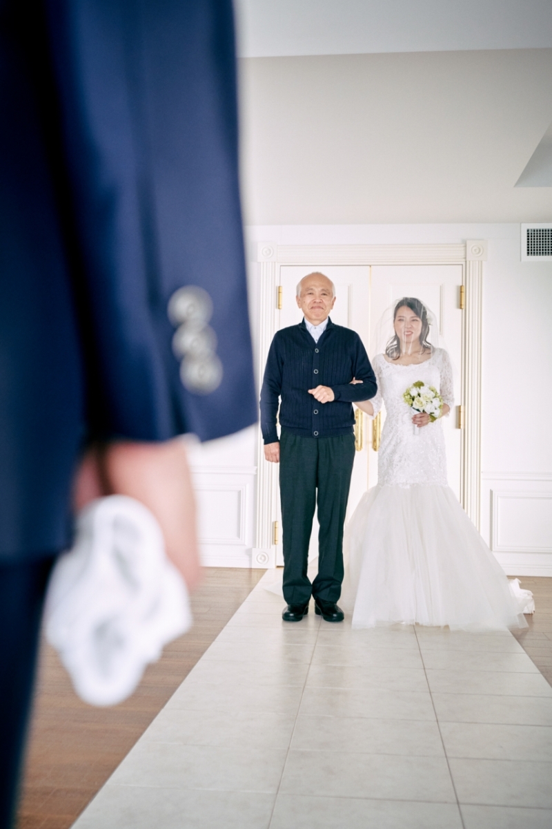 お父様とバージンロード