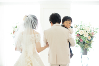 【スタジオ】洋装でお子さんと一緒に！