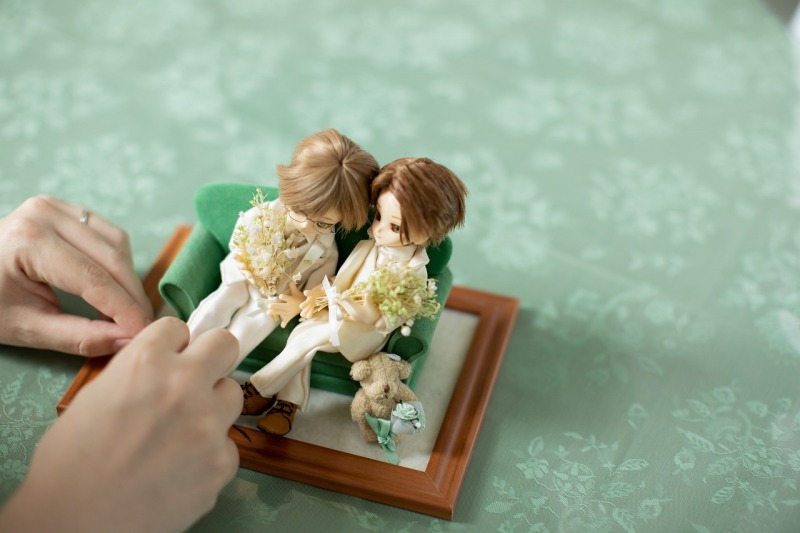 お気に入りのお人形と