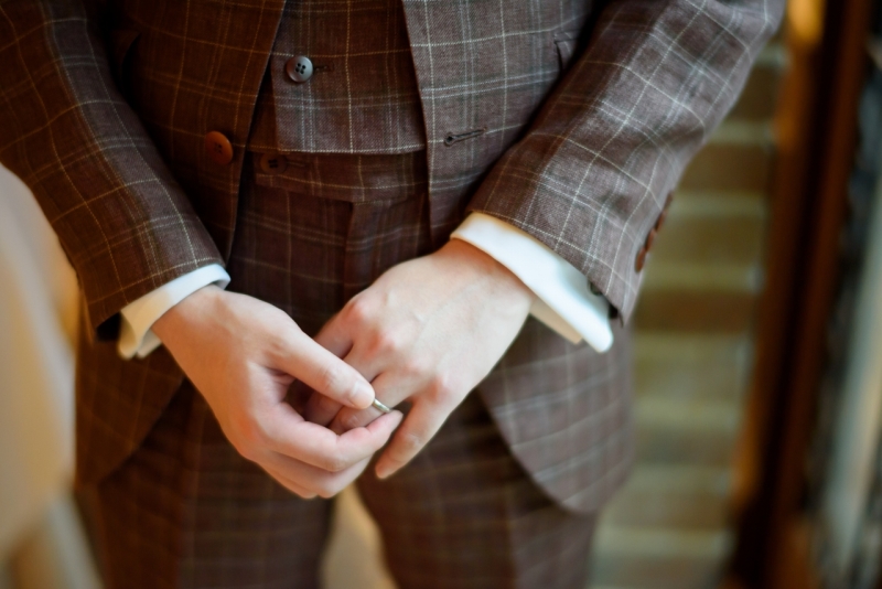 ご新郎様のタキシードも要チェック！