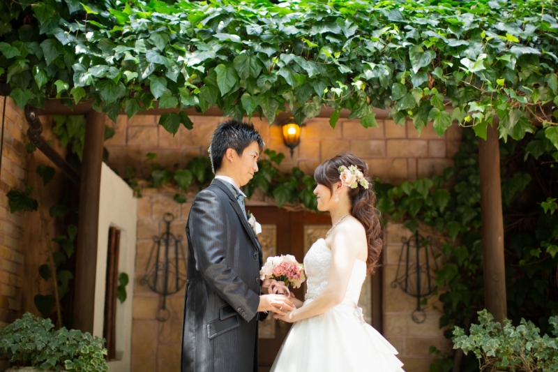 ブーケと髪飾りをチェンジ!