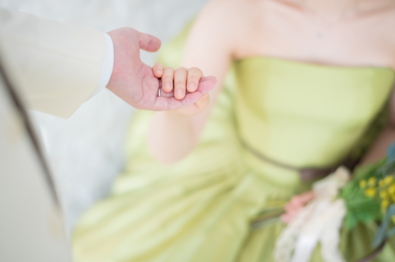 手元のアップも