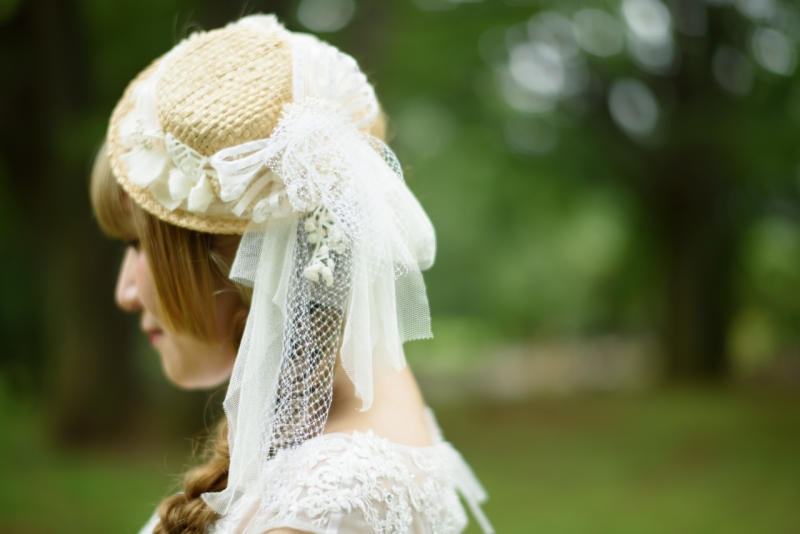 麦わら帽子もかわいいでしょ！