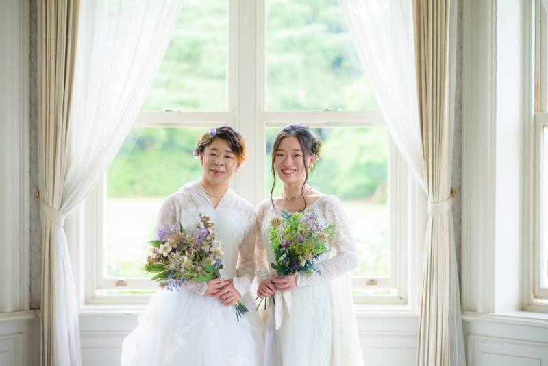 お揃いのブーケで