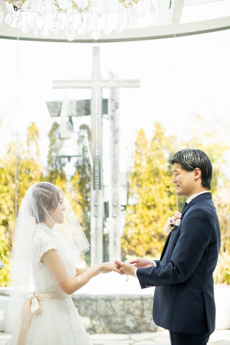 指輪交換シーン