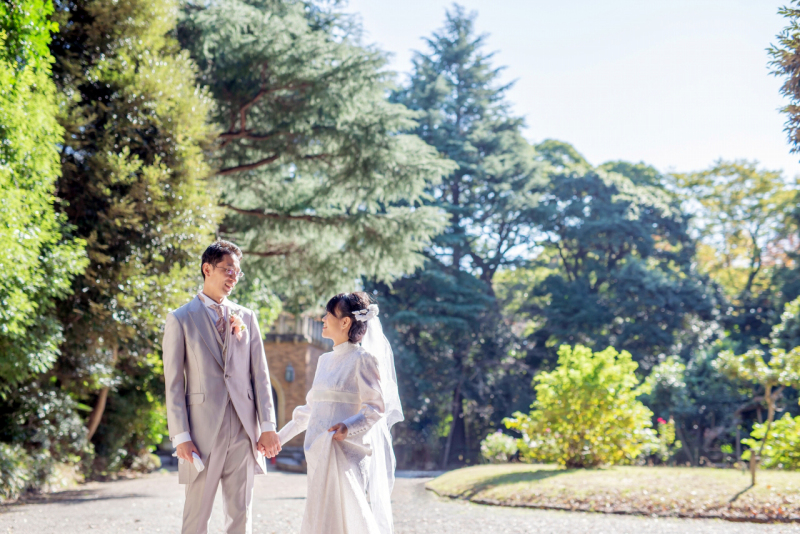 緑いっぱいのお外でも