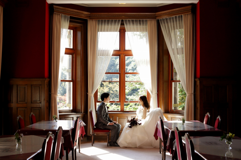 最後はダウンヘアで