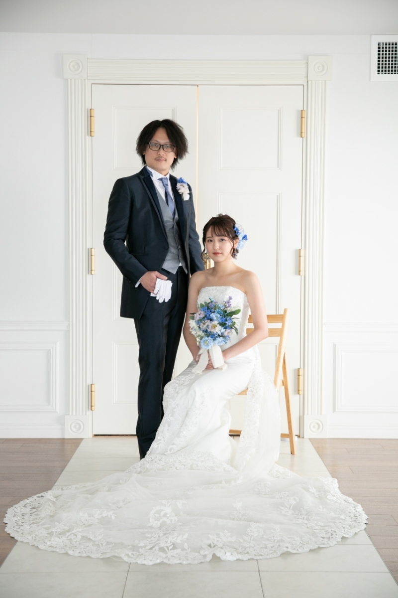 王道の記念撮影を