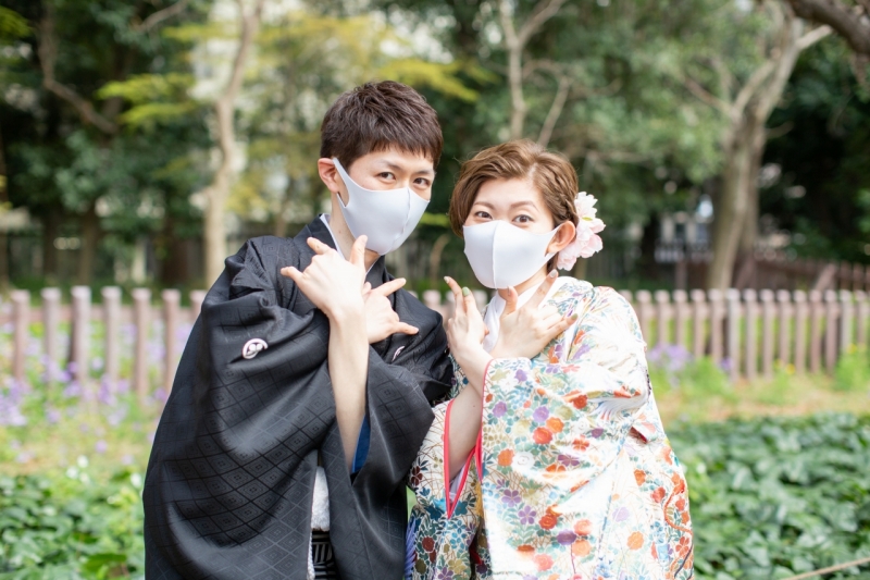 晴れていたのでお外でも!