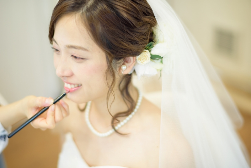 メイクシーンからしっかり撮影