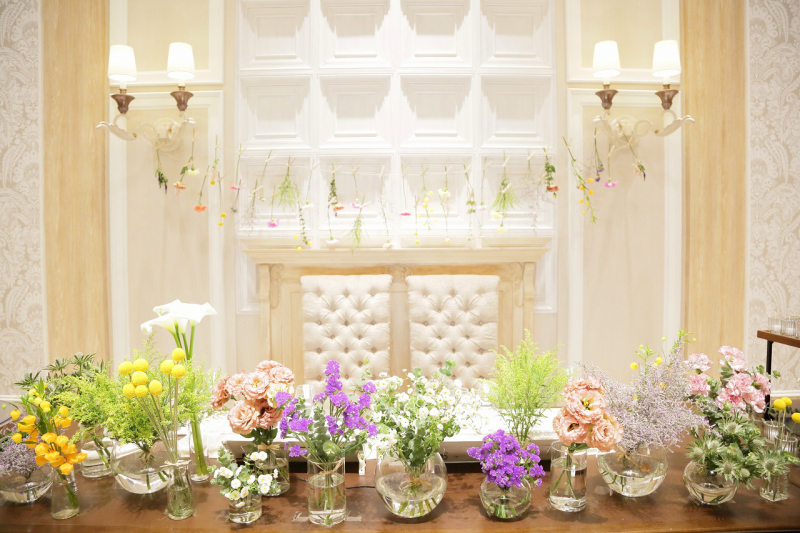 とってもかわいい高砂装花