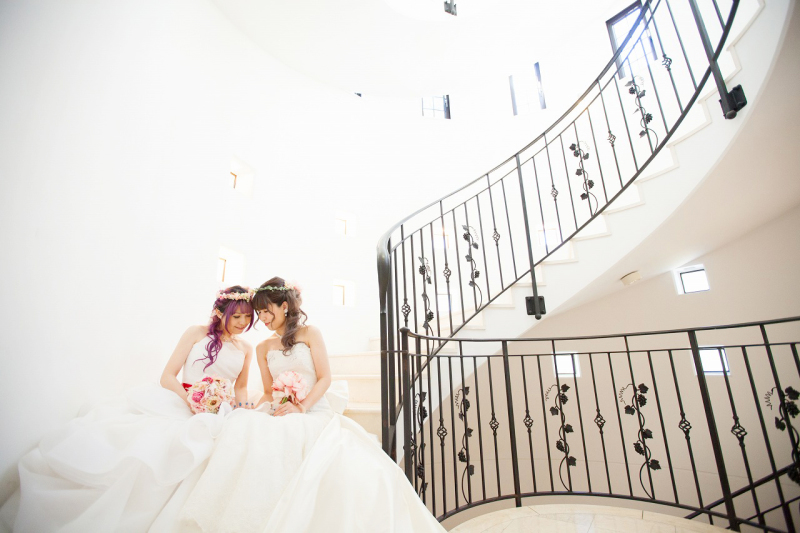 螺旋階段は乙女気分で！