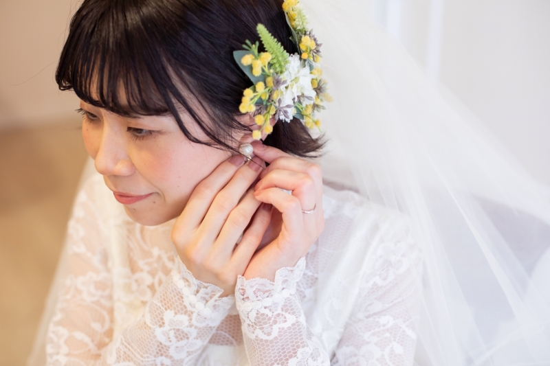 メイクシーンから撮影