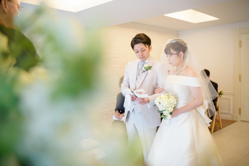 お花をぼかして