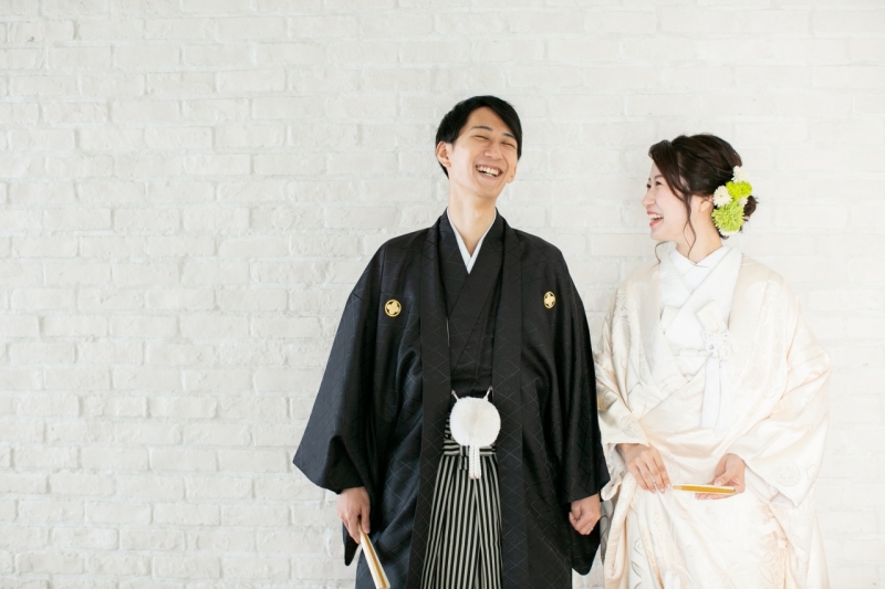 白無垢で撮影