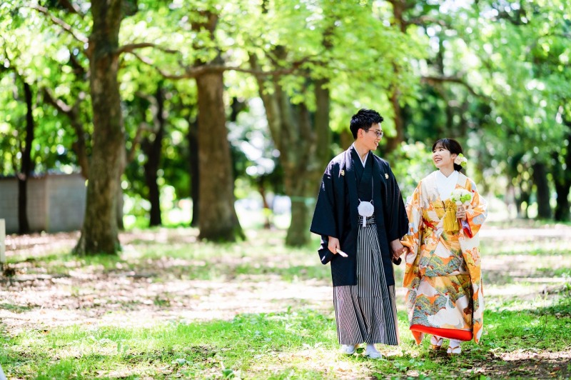 お散歩ショットで