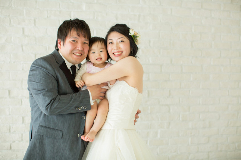 1歳のお子様と一緒にフォトウエディング！