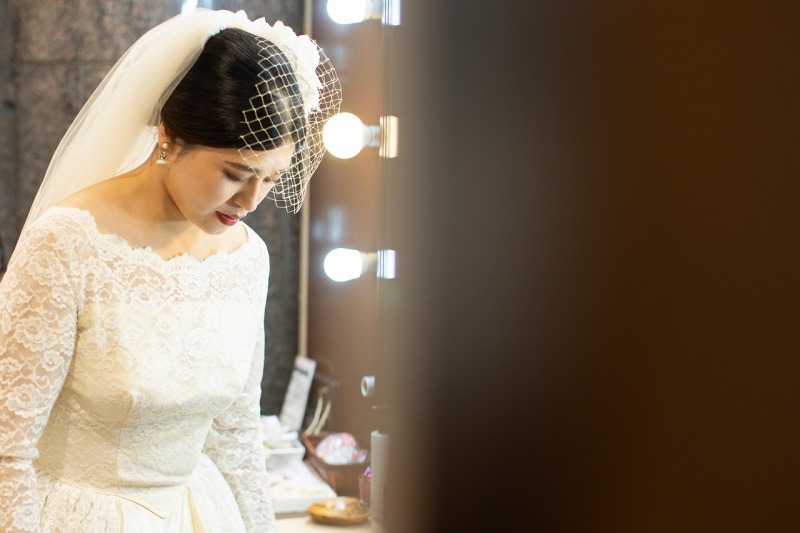 メイクシーンから撮影開始