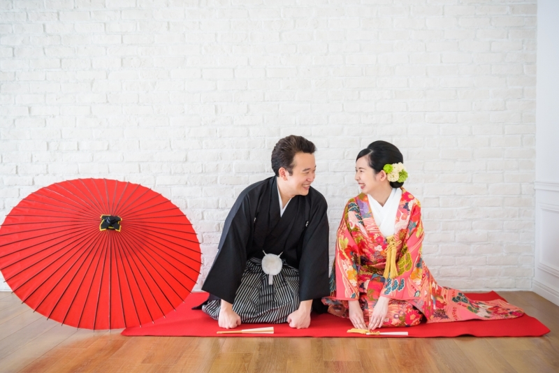 座ったショットも