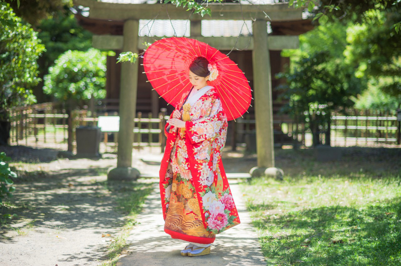 和のスポットでしっとりと