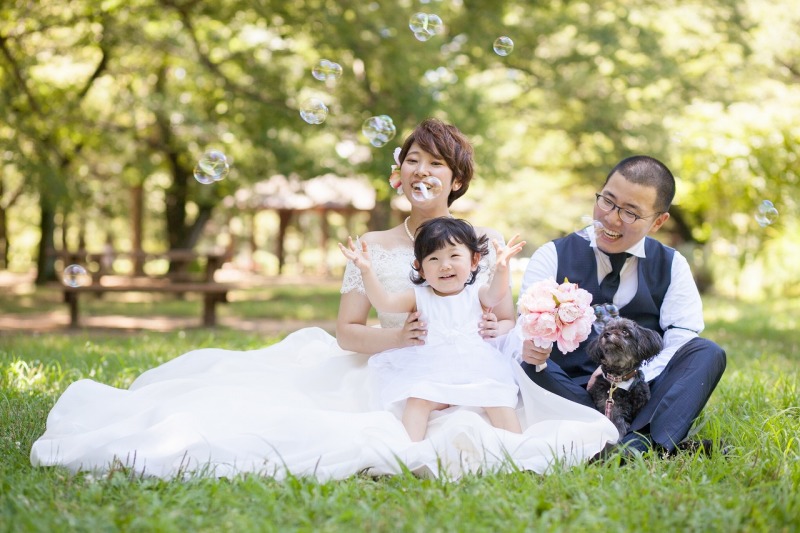 シャボン玉でご機嫌！