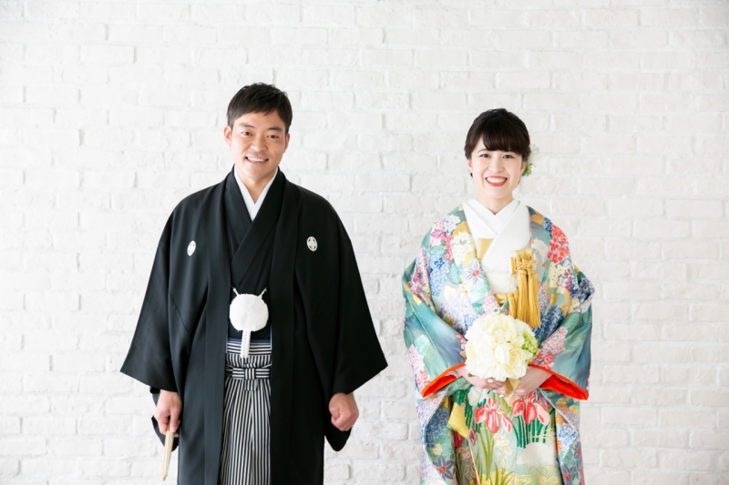 色打掛に着替えてパチリ