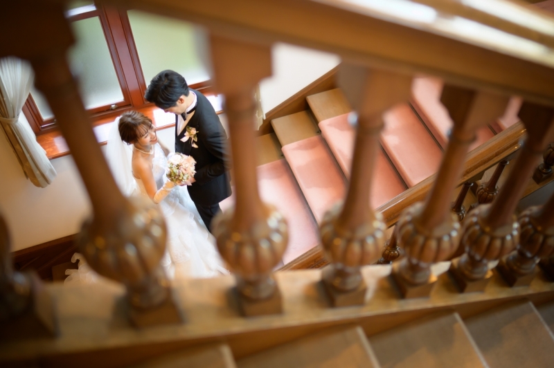 大階段を使って