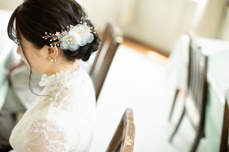 かわいい花飾り